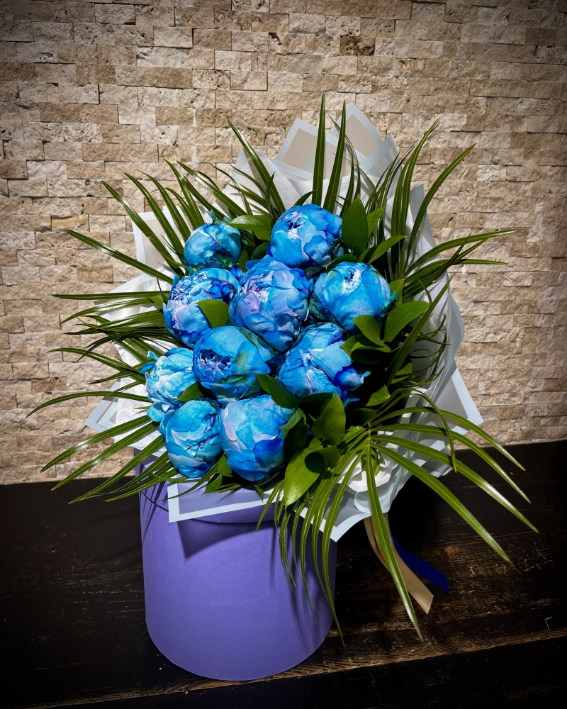 Blue Şakayık Buketi